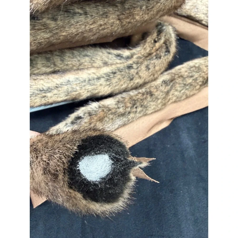 Simplicity Brown Faux Fur Trim Ribbon Stuffed Round Edging 2
